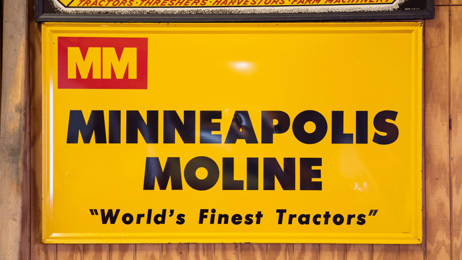 MinneapolisMoline SingleSided Tin Sign NOS at Gone Farmin' Spring