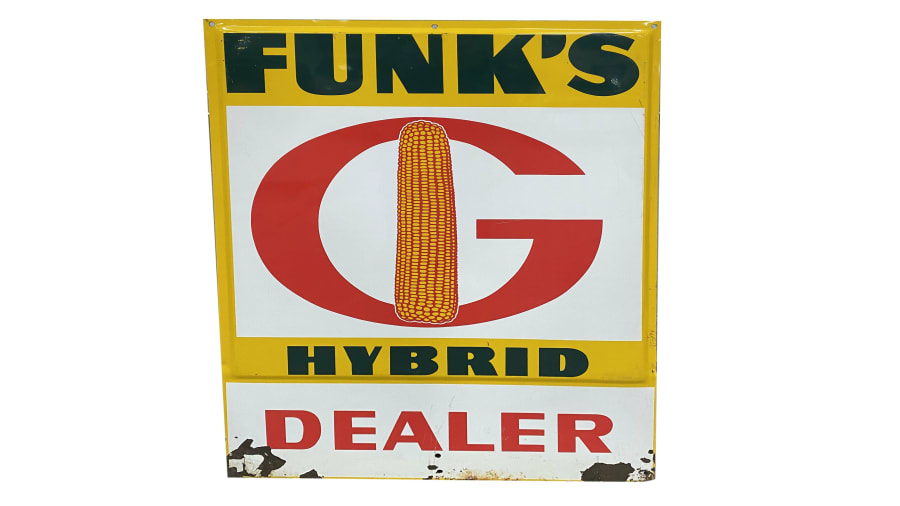 1970s Funks Hybrid SingleSided Tin Sign for Sale at Auction Mecum