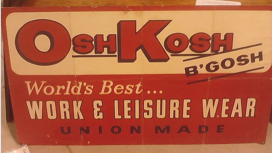 Osh Kosh Sign at Gone Farmin' Iowa 2012 as S340 - Mecum Auctions