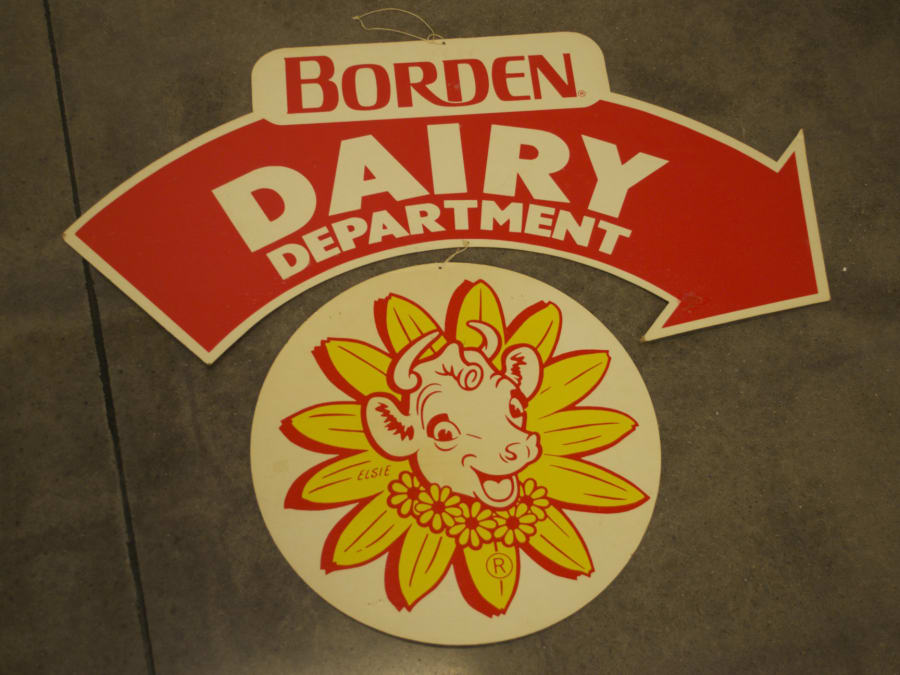 Borden Dairy Cardboard Double Sided for Sale at Auction Mecum Auctions