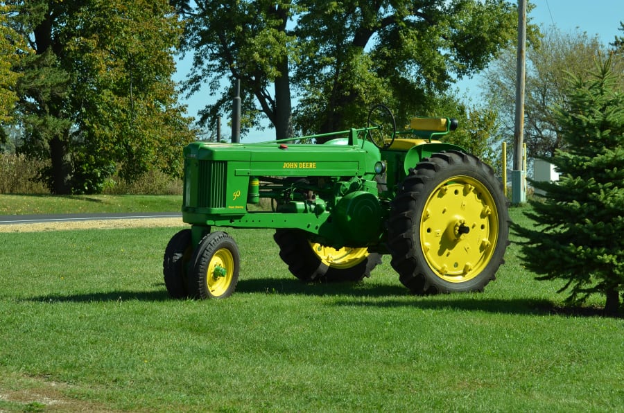 1956 John Deere 50 at Gone Farmin' Iowa 2013 as S7 Mecum Auctions