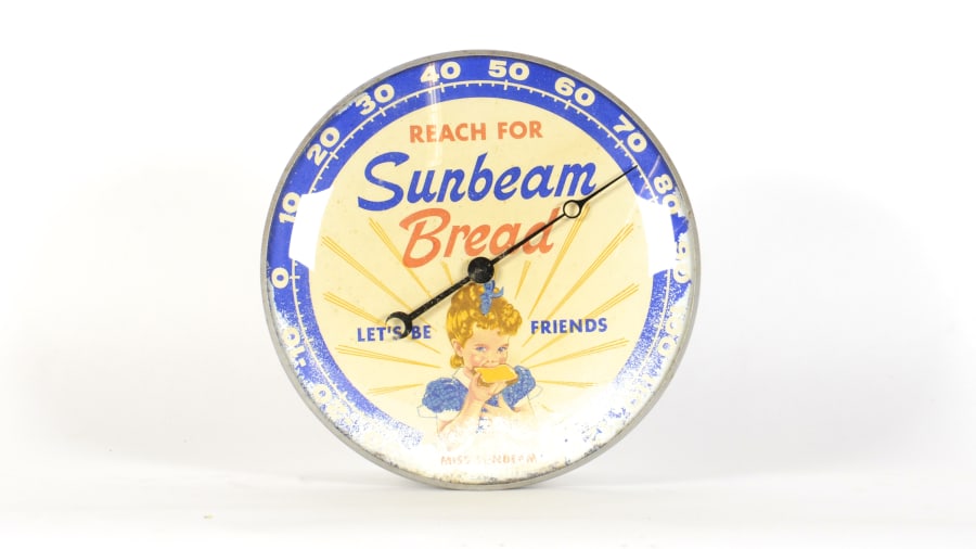 Sunbeam Thermometer Glass Bubble 12 Inch Round For Sale At Auction   407161 1 