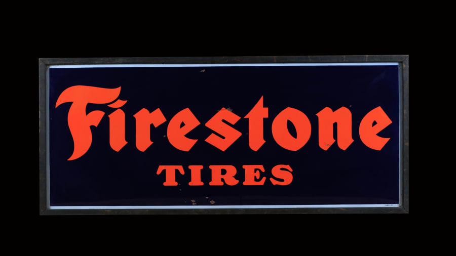 Firestone Tires SSP In Wood Frame 132x30 for Sale at Auction Mecum