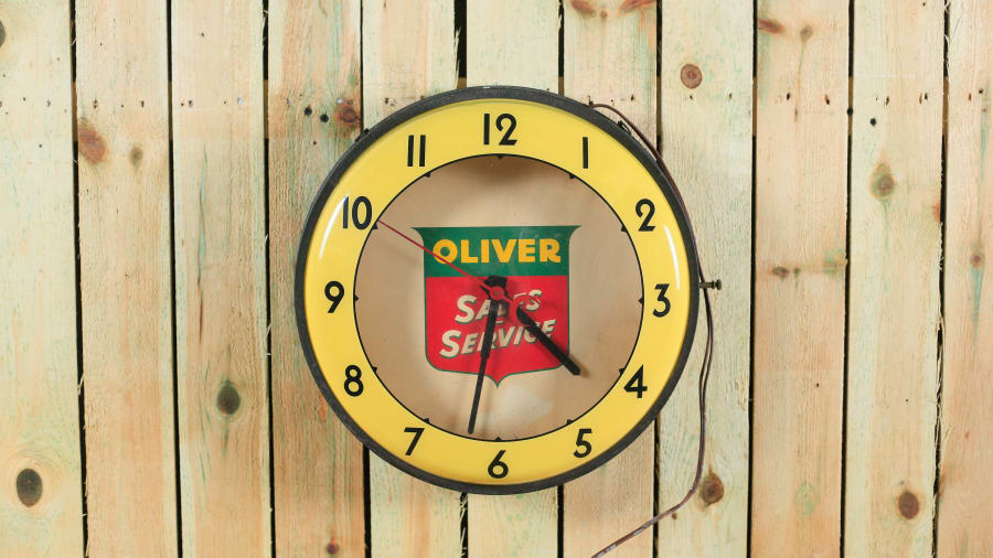 Oliver Neon Clock for Sale at Auction Mecum Auctions