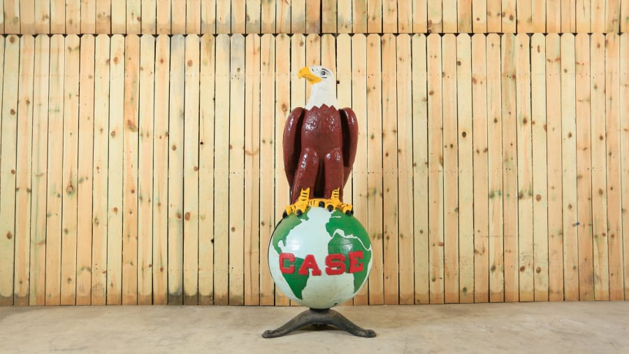 Cast Iron Case Eagle Statue at Gone Farmin' Iowa Premier 2018 as M256