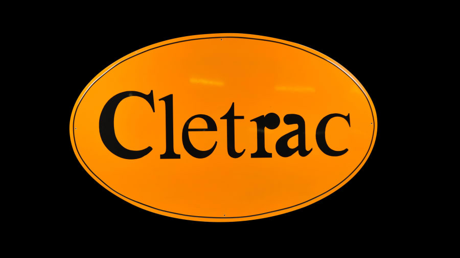 Cletrac Crawler Tractors, SingleSided Tin, Reproduction 57x34 at Gone