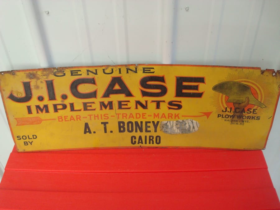 J.i. Case Implements Sign 28x10 for Sale at Auction Mecum Auctions