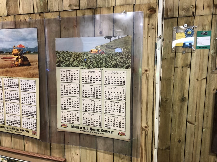 1957 MinneapolisMoline Calendar 24x36 at Gone Farmin' Fall Premier