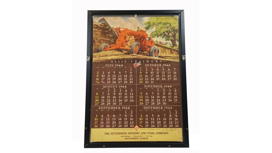 1944 Allis-Chalmers Calendar Poster for Sale at Auction - Mecum Auctions