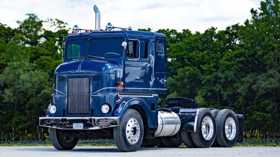 1956 Peterbilt 350 COE at Gone Farmin' Fall Premier 2021 as K18 Mecum