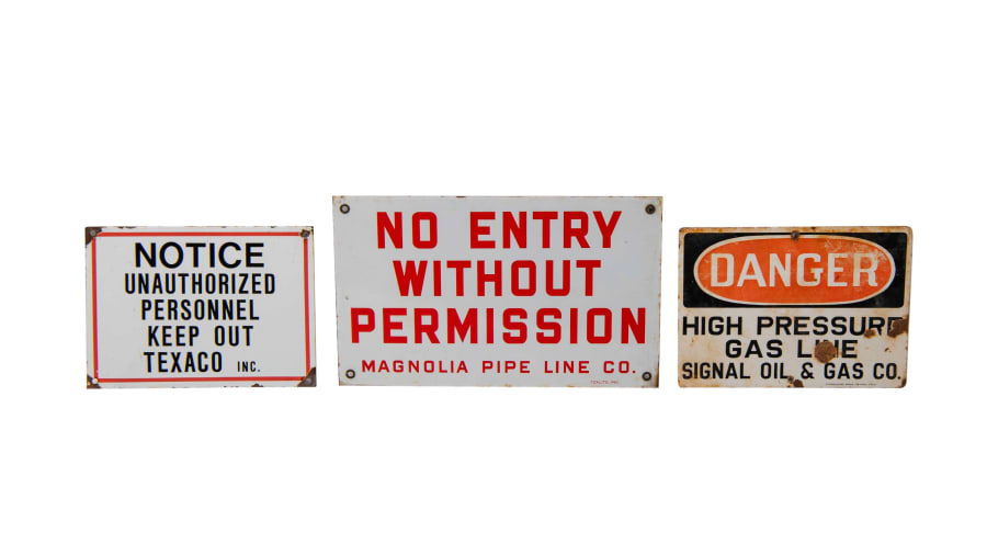 Texaco Danger Porcelain Signs for Sale at Auction - Mecum Auctions