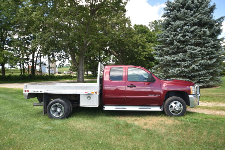 2008 Chevy Truck 3500 Dually 4WD Duramax Flatbed for sale at Pecatonica ...