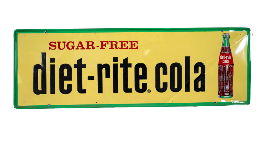 Diet-Rite Cola Single-Sided Tin Sign for Sale at Auction - Mecum Auctions
