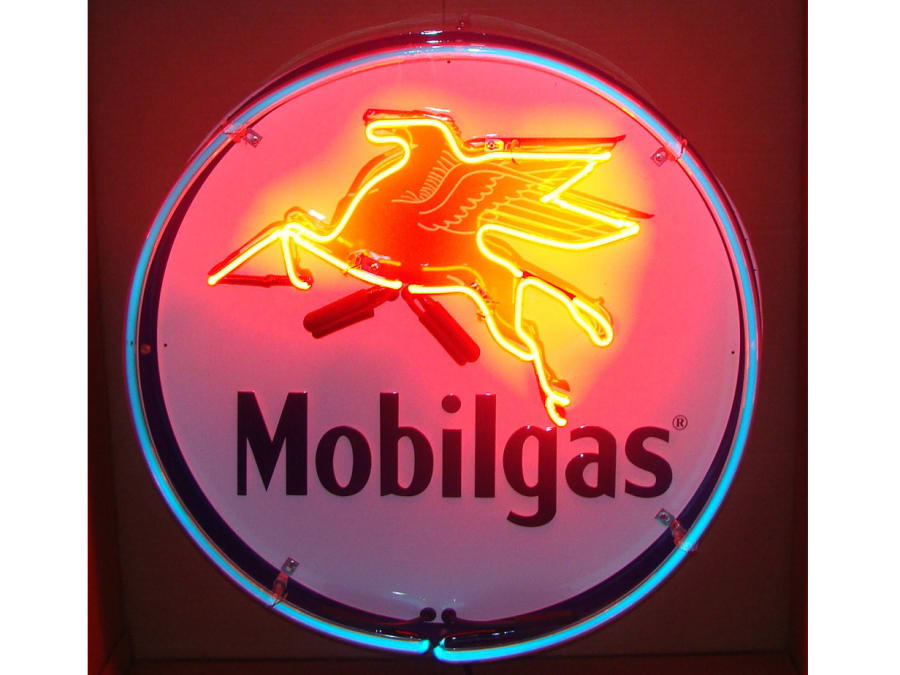 Mobil Gas Neon Sign at Des Moines 2012 as Z112 - Mecum Auctions