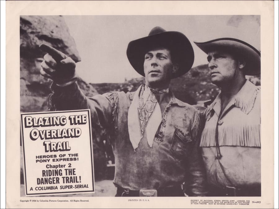 1956 Blazing The Overland Trail Lobby Card for Sale at Auction - Mecum ...