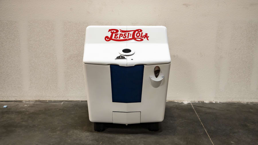 1940s Pepsi-Cola Gullwing Split Door Cooler 33x32x41 For