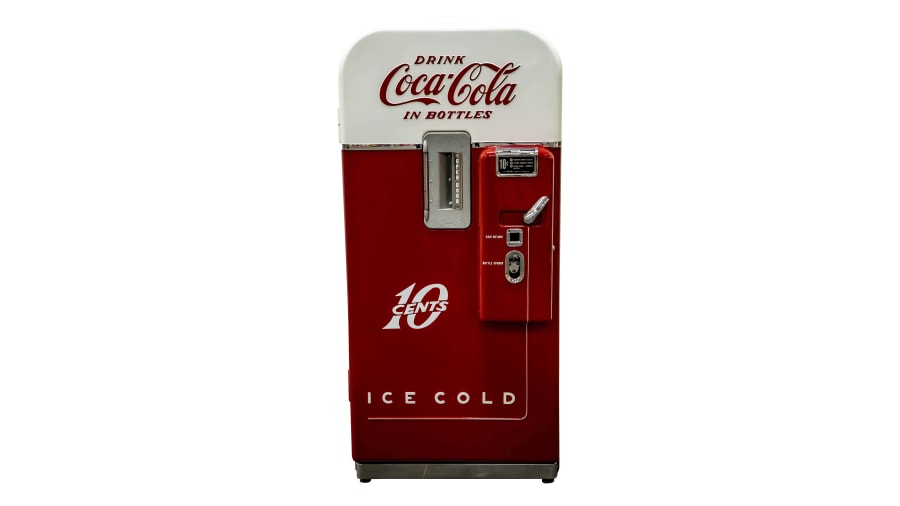 1940s50s CocaCola Vendo 39 Coin Operated Soda Machine, Restored