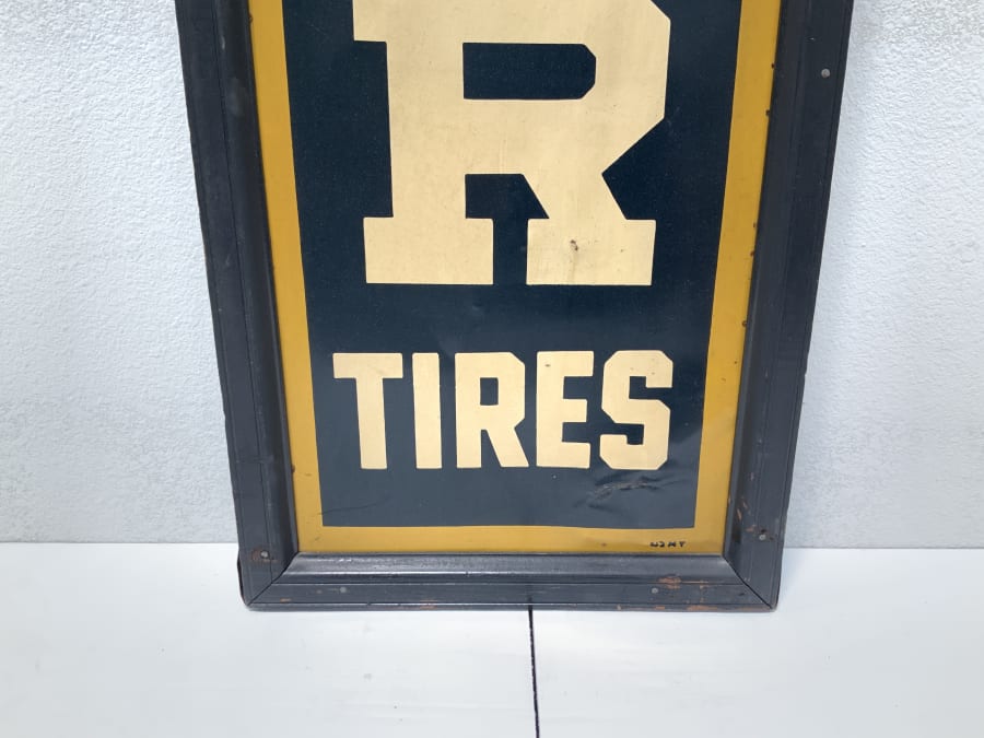 1930s-40s Miller Tires Vertical Tin Sign 18x78 For Sale At Auction