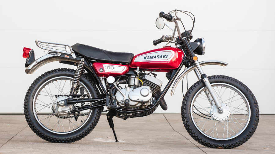 kawasaki 100cc old bike