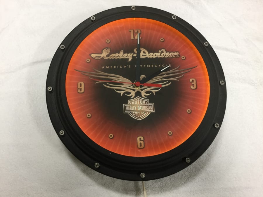 Harley Davidson Neon Clock 15 Inch for Sale at Auction Mecum Auctions