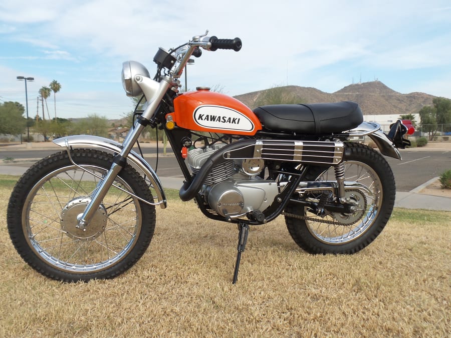 1970年代 ヴィンテージ・トルコラグ ラウンド orange/navy 1970 Kawasaki Sidewinder For Sale At Auction - Mecum Auctions