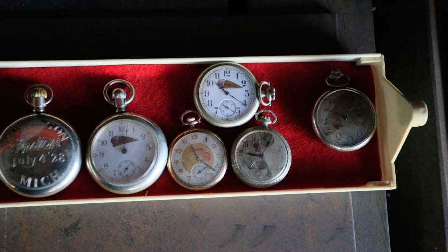 Indian Motorcycle Pocket Watches And Pocket Watch Case Lot Of 16 for Sale at Auction Mecum Auctions