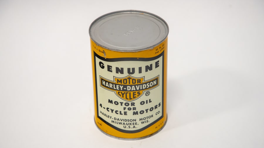 HarleyDavidson 1940s Rare Genuine Full Oil Can Quart for Sale at