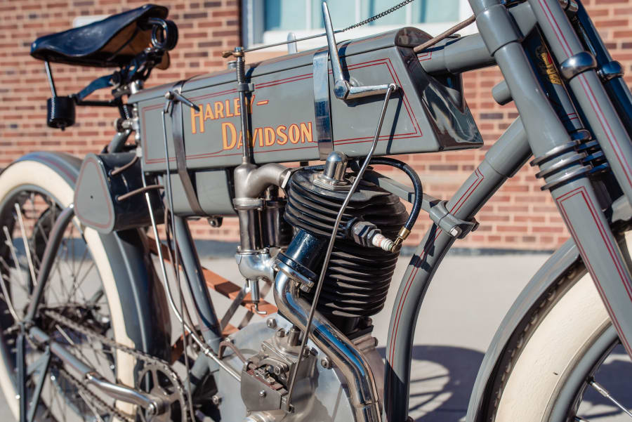 1908 Harley-Davidson Model 4 Strap Tank - National Motorcycle Museum