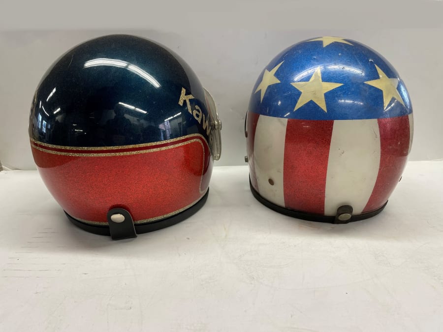 Captain America And Vintage Kawasaki Helmets For Sale At Auction - Mecum Auctions Captain America And Vintage Kawasaki Helmets For Sale At Auction - Mecum Auctions