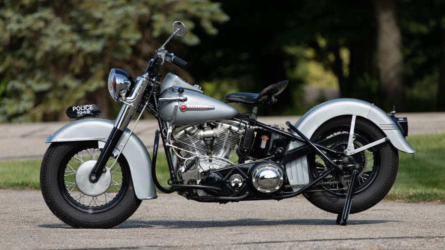 1949 Harley-Davidson FL Police Panhead For Sale At Auction 1949 Harley-Davidson FL Police Panhead For Sale At Auction