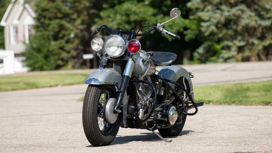 1949 Harley-Davidson FL Police Panhead For Sale At Auction 1949 Harley-Davidson FL Police Panhead For Sale At Auction