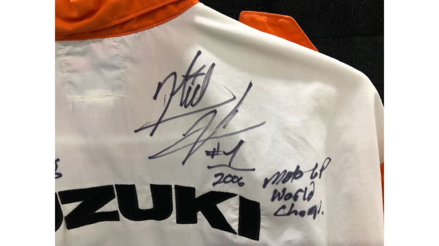 Curing Kids Cancer Nicky Hayden Signed Shirt and Jersey at Las