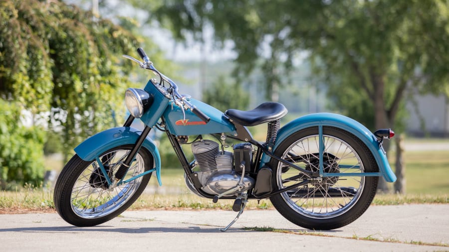 1955 Harley-Davidson 165 ST at Las Vegas Motorcycles 2023 as