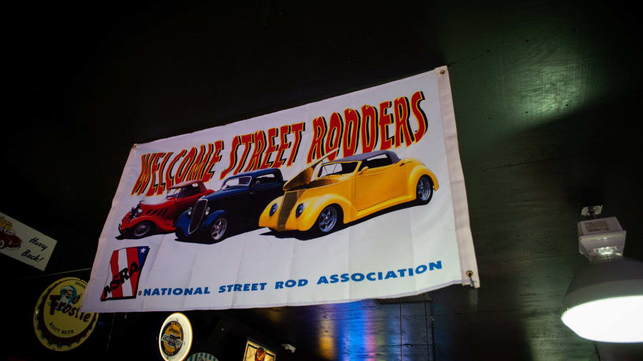 National Street Rod Association Banner at The Eddie Vannoy Collection