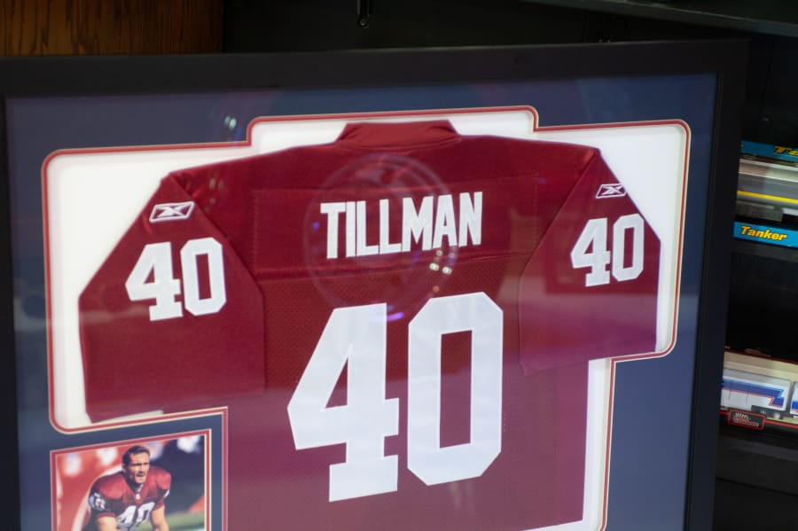 Pat Tillman Framed Jersey And Photo at The Eddie Vannoy Collection 2020 as  G540 - Mecum Auctions