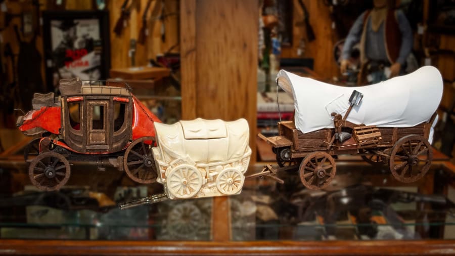 Covered Wagon Models - Lot Of 3 at The Eddie Vannoy Collection 2020 as ...