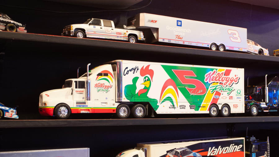 Kellogg's Racing No.5 Scale Model Truck And Trailer at The Eddie Vannoy