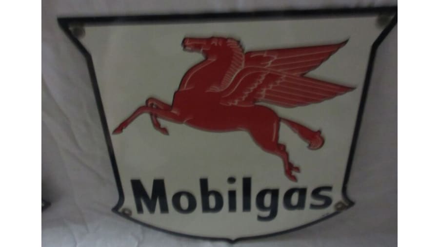 Mobilgas Gas Pump Plate SSP 1952 12x12 for Sale at Auction Mecum Auctions