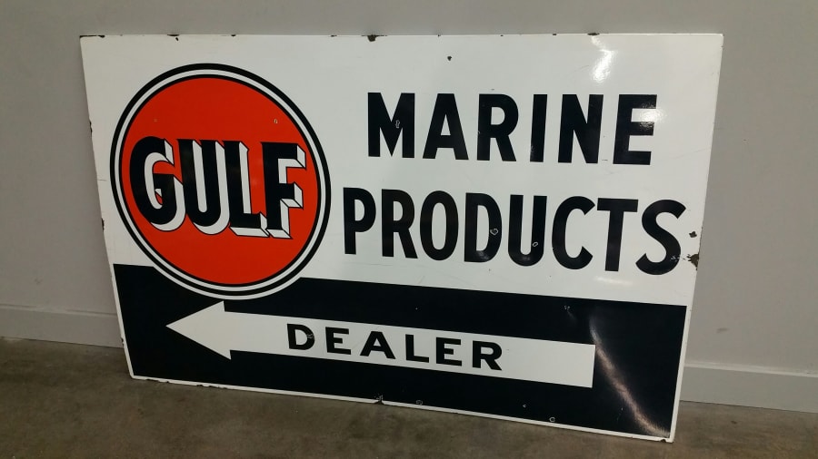 Gulf Marine Products Dealer Sign SSP 70x45 at Harrisburg 2016 as J112
