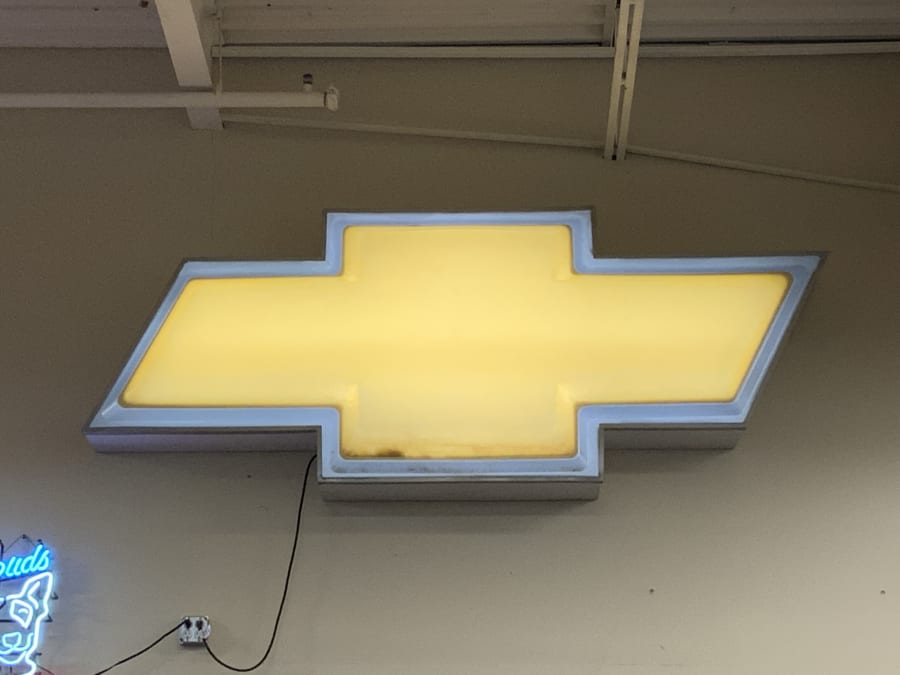 Chevrolet Bowtie SingleSided Plastic Backlit Sign at Punta Gorda 2021