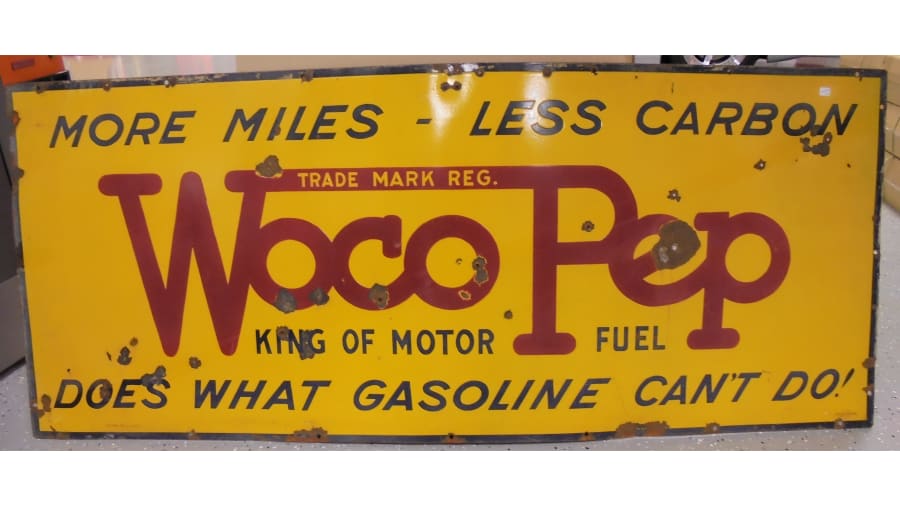 Waco Pep Sign SSP at The Road Art Auction 2015 as S181 - Mecum Auctions