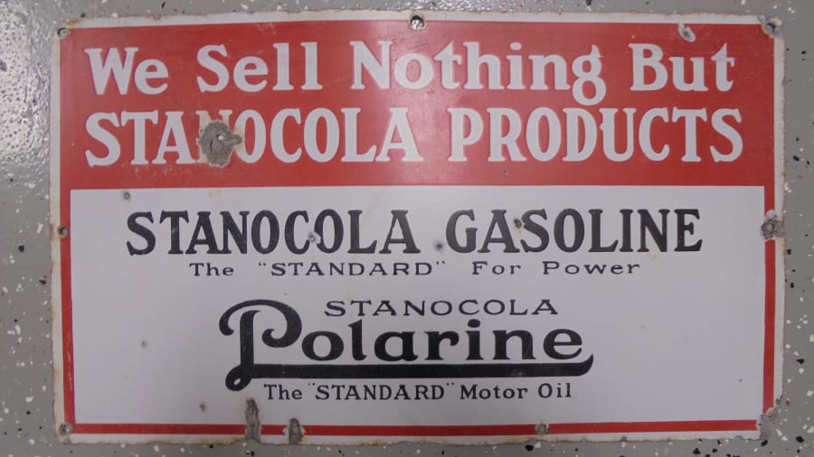 Stanocola Polarine Gasoline Sign SSP for Sale at Auction - Mecum Auctions