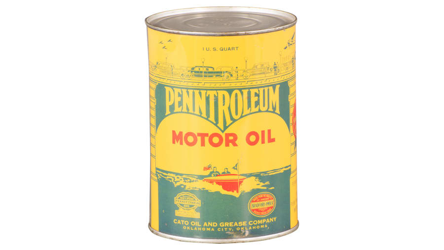 Penntroleum Motor Oil Oil Can at The Road Art Collection 2016 as F494 Mecum Auctions