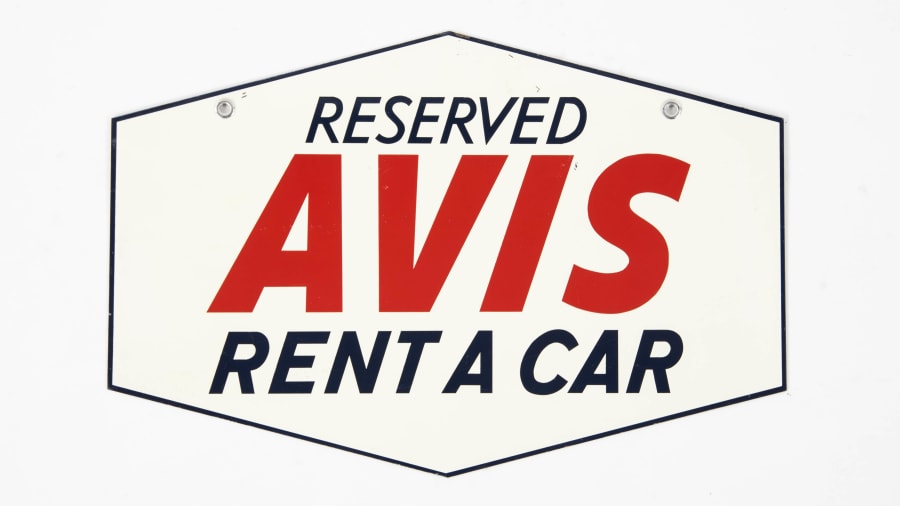 Avis Rent A Car DST 18 In. X 12 In. at The Road Art Collection 2017 as W214 Mecum Auctions
