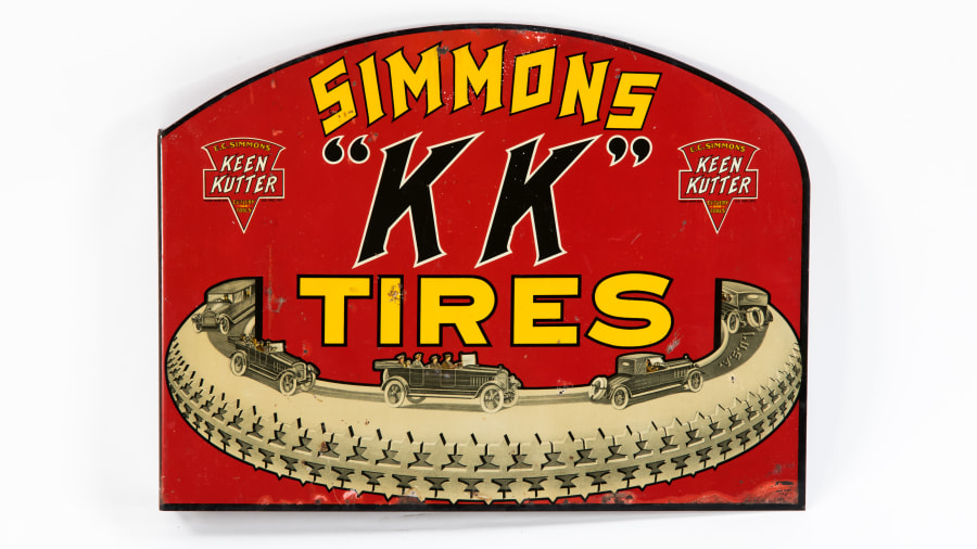 Simmons KK Tires 18 In. X 14 In. at The Road Art Collection 2017 as F49