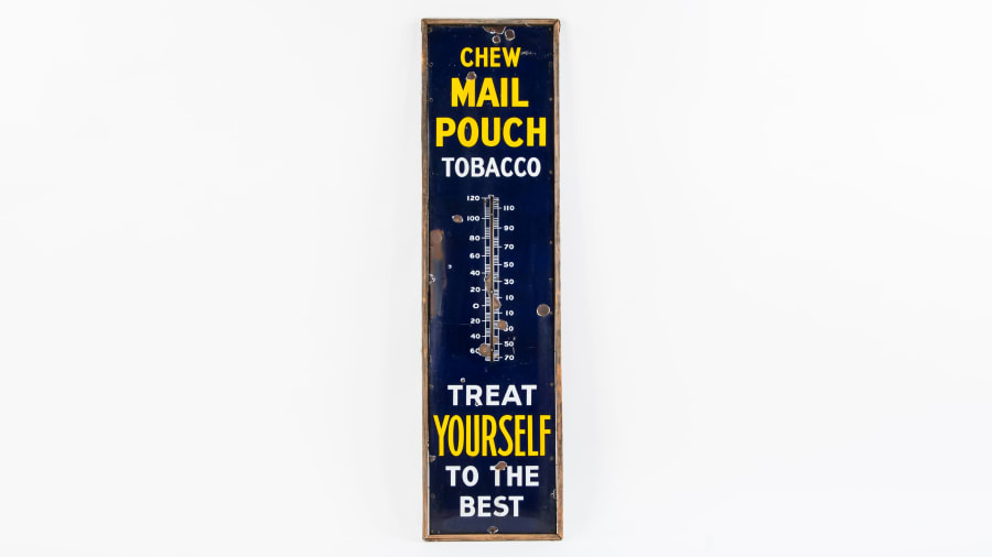 Mail Pouch Thermometer SSP 19 In. X 74 In. at The Road Art Collection