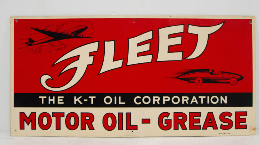 Fleet Motor Oil & Grease Tin Tacker 23x11 at Harrisburg Road Art 2019