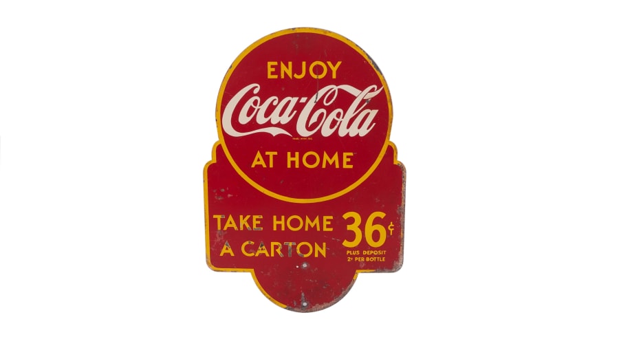 1930s Enjoy Coca-Cola Rack Sign for Sale at Auction - Mecum Auctions