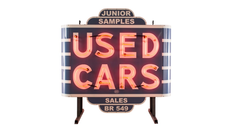 Used Cars DoubleSided Neon 55x55x31 for sale at Harrisburg Road Art