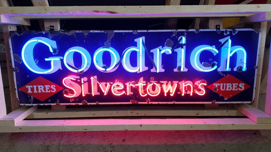 Goodrich Silvertowns SingleSided Porcelain Neon 58x18 for Sale at